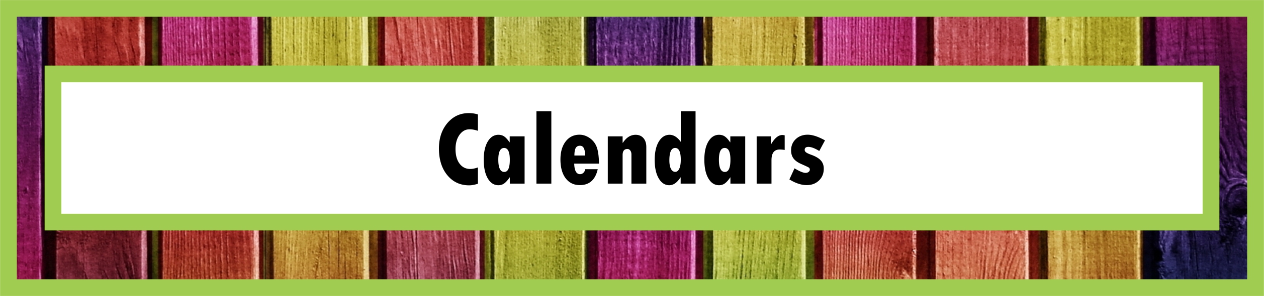 Products button for Calendars
